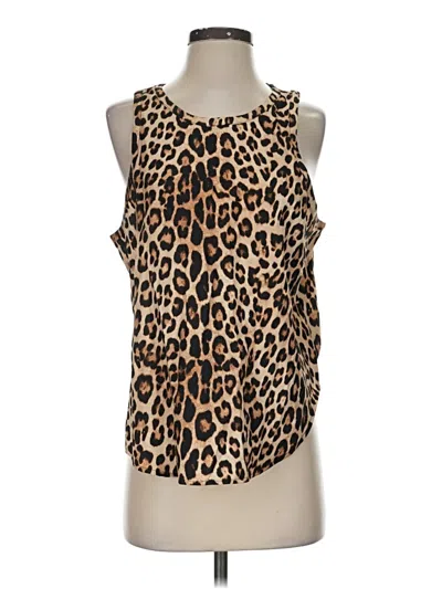 Pre-owned Good American Tank Top Brown Halter Neckline Tops