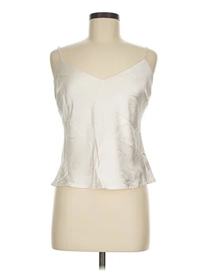 Pre-owned Good American Tank Top Silver Strapless Neckline Tops