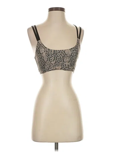 Pre-owned Good American Tank Top Tan Strapless Neckline Tops