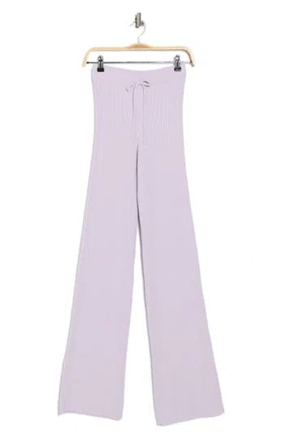 Good American Terry Rib Knit Wide Leg Pants