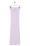 Good American Terry Ribbed Maxi Skirt In Purple