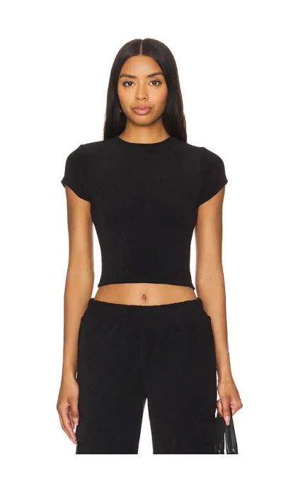 Good American Terry Tee In Black001