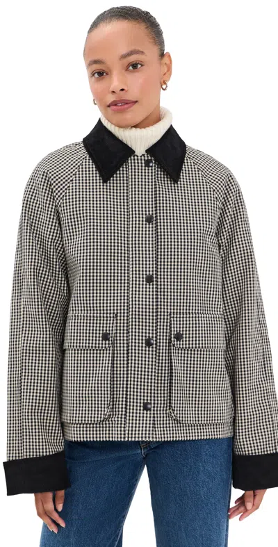 Good American The Heritage Jacket Black Check In Multi