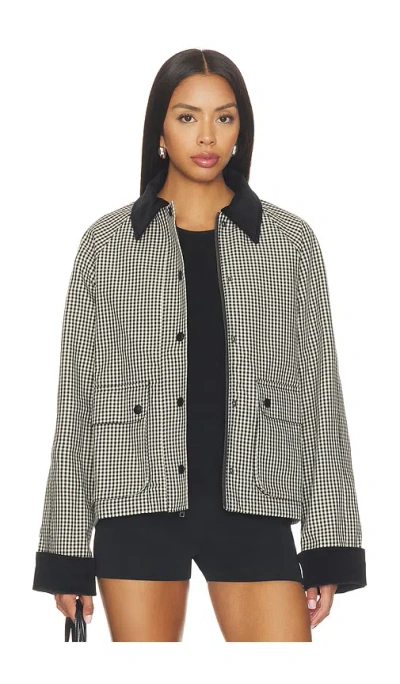 Good American The Heritage Jacket Black Check In Multi