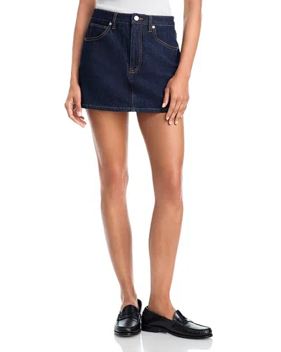 Good American The Mini Skirt In Blue
