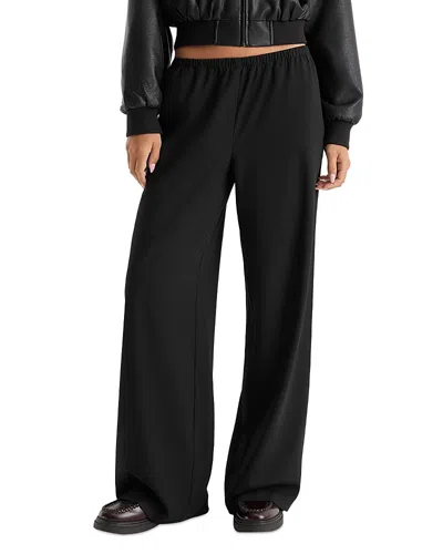 Good American The Pull On Plaid Trousers In Multi