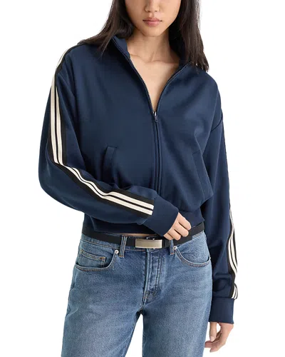 Good American The Track Stripe Jacket In Multi