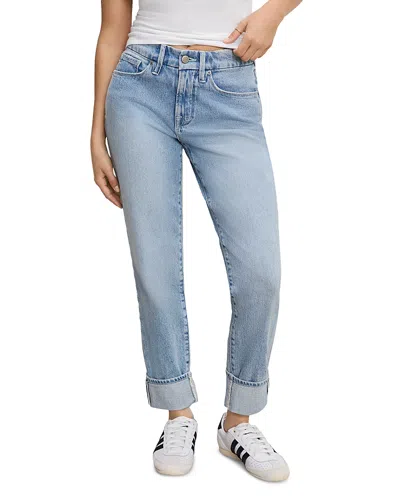 Good American The Weekender Petite High Rise Jeans In I750 In Indigo750