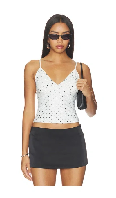 Good American The Weightless Sculpting Modern Tank Top In White
