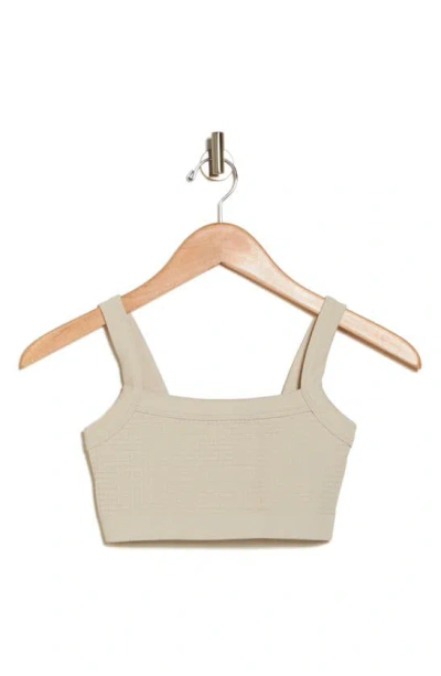 Good American Thermal Seamless Crop Top In White