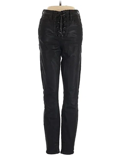 Pre-owned Good American Track Pants In Black