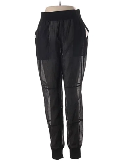 Pre-owned Good American Track Pants In Black