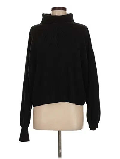 Pre-owned Good American Turtleneck Sweater In Black