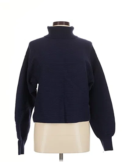 Pre-owned Good American Turtleneck Sweater In Blue