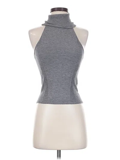 Pre-owned Good American Turtleneck Sweater In Gray