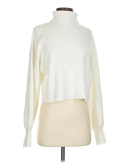 Pre-owned Good American Turtleneck Sweater In Ivory