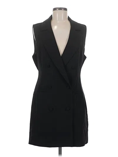Pre-owned Good American Tuxedo Vest In Black