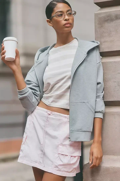 Good American Twill Cargo Mini Skirt