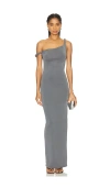 Good American Sandwashed Maxi Dress In Carbon
