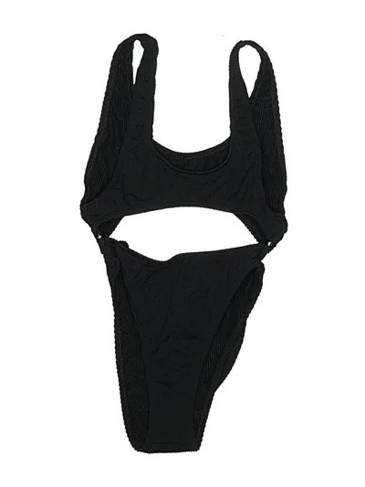Pre-owned Good American Two Piece Swimsuit In Black