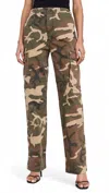 Good American Uniform Cargo Pant In Fatiguregreencamo001 In Multi