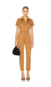 Good American Utility Fit For Success Jumpsuit In Tan