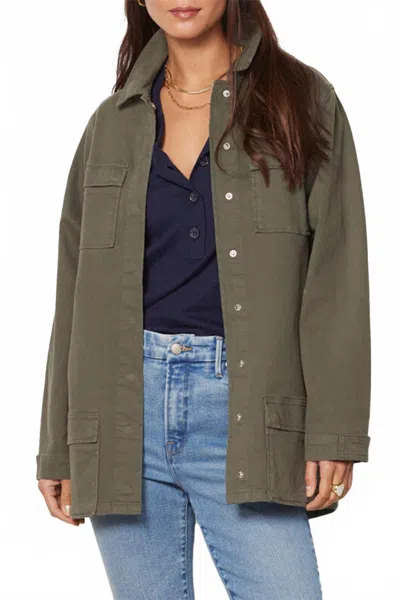 Good American Utility Jacket In Fern In Gray