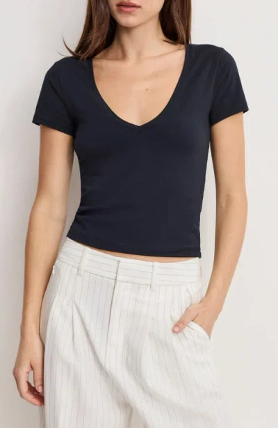 Good American V-neck Baby Tee In Multi