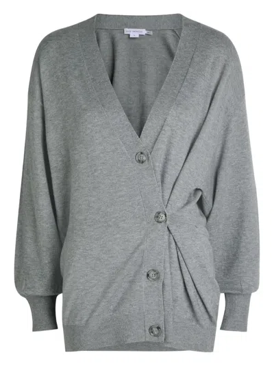 Good American Multi Function Cardigan Sweater In Charcoal In Gray