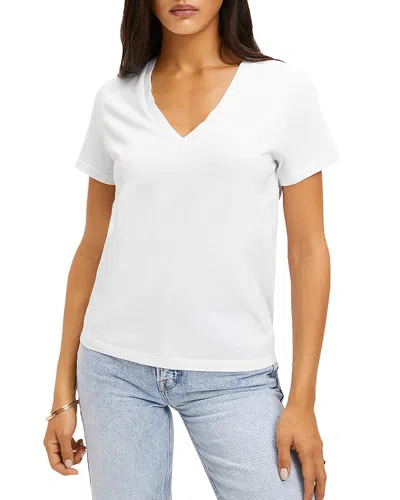 GOOD AMERICAN V-NECK GIRLFRIEND TEE