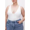 Good American Scuba Halter Neck Bodysuit In White