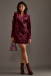 GOOD AMERICAN GOOD AMERICAN VELVET EXEC MINI BLAZER DRESS