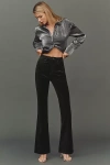 Good American Velvet Good High-rise Kick-flare Pant In Black