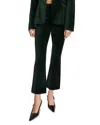Good American Womens Pine Green003 Good Waist Palazzo Velvet Stretch-cotton Blend Trousers In Green