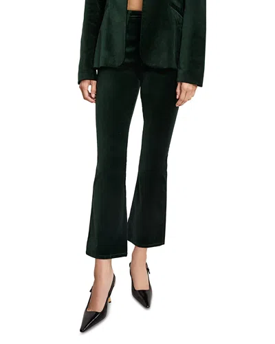 GOOD AMERICAN VELVET GOOD HIGH RISE KICK FLARE PANTS