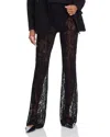 Good American Lace Flare Pant In Black