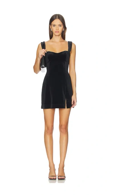 Good American Velvet Mini Dress In Animal Print