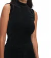 Good American Velvet Tank Top In Black In Black