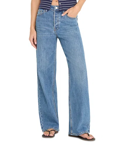 Good American Vintage High Rise Wide Leg Jeans In Indigo1237 In Blue