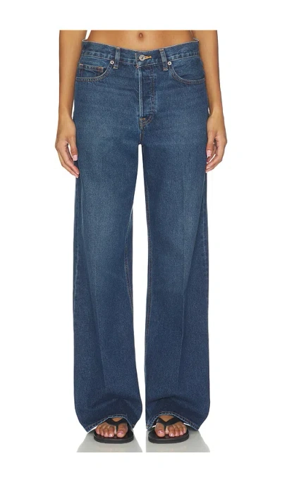 Good American Vintage Low Slung Baggy Jean In Blue