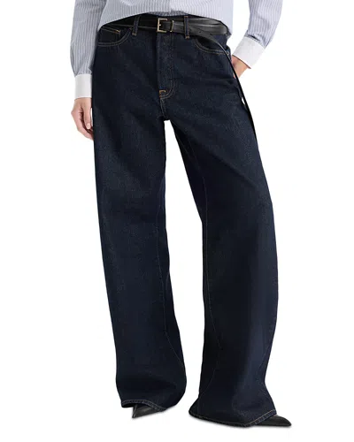 Good American Vintage Low Slung Baggy Jeans In Rinse In Blue