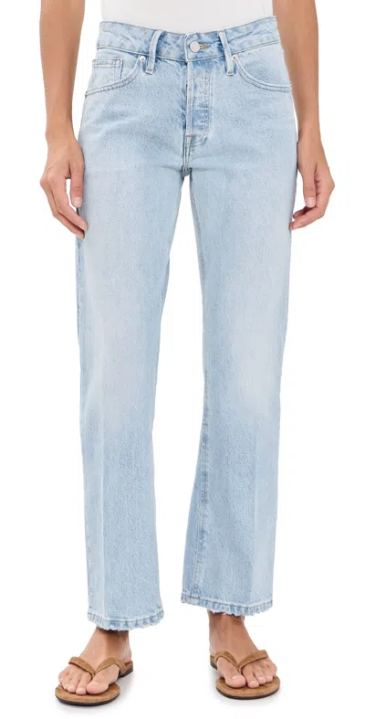 Good American Vintage Straight Ankle Jeans Indigo1220 In Blue