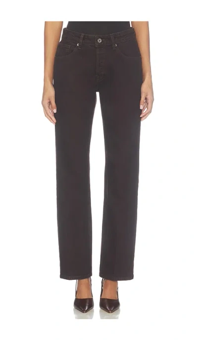 Good American Vintage Straight Jeans In Burgundy