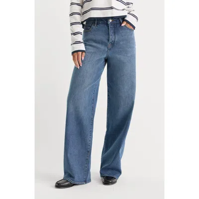 Good American Vintage Wide Leg Jeans In Blue