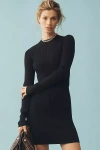 Good American Virgo Rib Mini Dress In Black