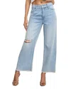 Good American Weightless Good Skate Wide Cropped Jeans In Indigo959 In Blue