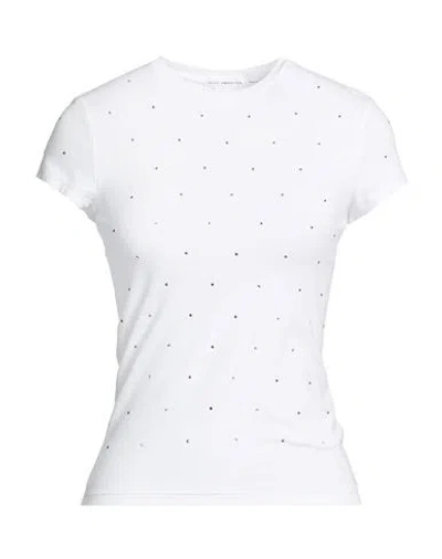 Good American Woman T-shirt White Size Xl Cotton, Elastane