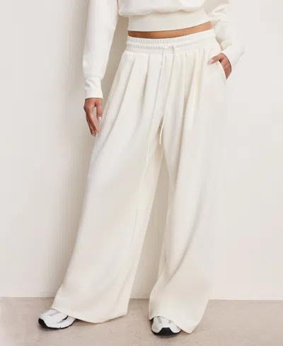 Good American Women's Air Soft Relaxed Fit Pull-on Pants In White
