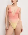 Good American Always Fit Underwire One-piece Swimsuit In Orange