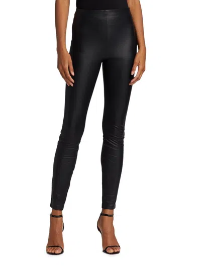 Good American Women's Better Than Leather Faux Leather Leggings In Black